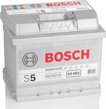 Autobaterie Bosch S5 12V 52Ah 520A 0092S50010