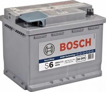 Autobaterie Bosch S6 12V 60Ah 680A 0092S60050