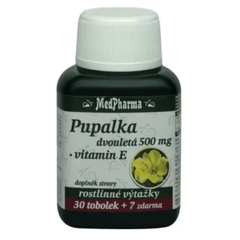Přírodní produkt MedPharma Pupalka dvouletá 500 mg + vitamín E