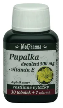 Přírodní produkt MedPharma Pupalka dvouletá 500 mg + vitamín E