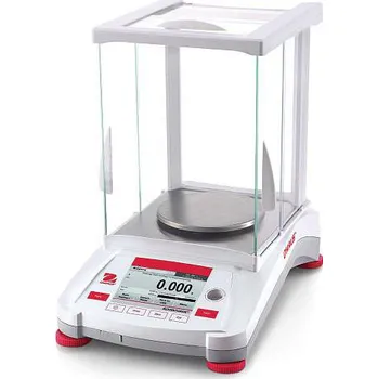 Průmyslová váha Váhy analytické Ohaus Adventurer AX, Model: AX224, Vážní deska [mm]: Ø 90, Skutečný dílek [g]: 0,0001, Váživost [g]: 220