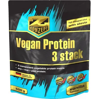 Protein Z - Konzept Vegan Protein 3 Stack 500 g vanilka