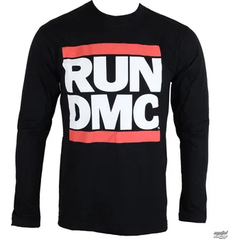 Pánské oblečení Tričko metal pánské Run-D.M.C. - Logo - ROCK OFF - RDMCLS01MB - S