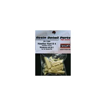 Plastikový model 1/72 Hawker Hart B4 Swedish - Weapons set I. (AZ)