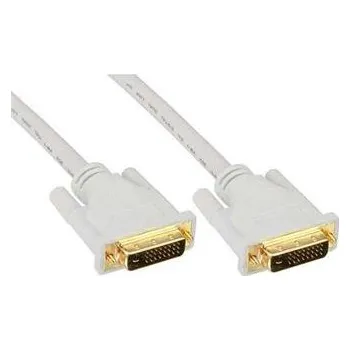 Video kabel MacPower Premium Dual Link DVI kabel DVI-DVI M/M 3M , zlacený