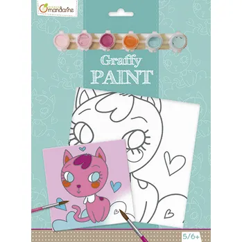 Avenue Mandarine malování na plátno, kočička