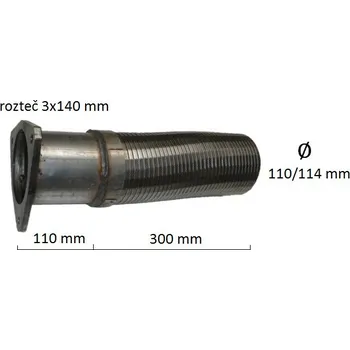 Tlumič výfuku Trubka výfuku DAF 95 (PR 61.312)