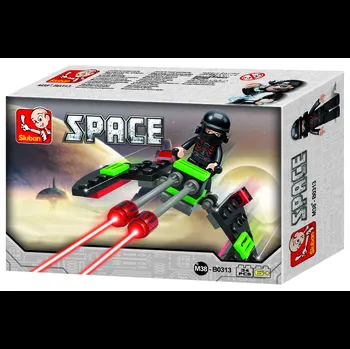 Stavebnice Sluban Sluban Space M38-B0313 vesmírný letoun černý