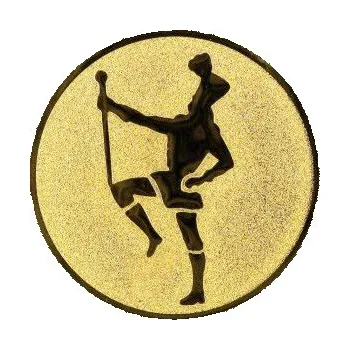 Cinkili Emblém CE046 mažoretka Velikost: 2,5 cm, Barva: Zlato