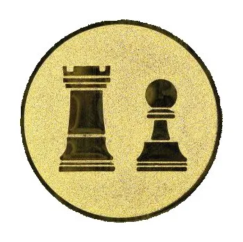 Cinkili Emblém CE083 šachy Velikost: 2,5 cm, Barva: Bronz