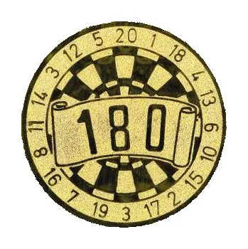 Cinkili Emblém CE088 terč Velikost: 2,5 cm, Barva: Zlato