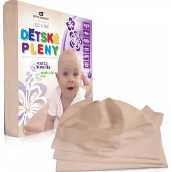 látková plena Libštátské pleny extra kvalita Natural 80 x 80 cm 10 ks