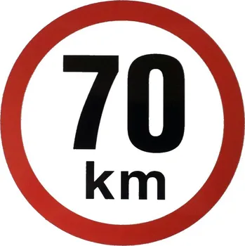 Nálepka omezená rychlost 70 Km ø 190 mm