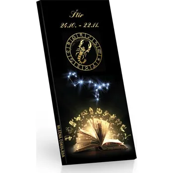 Čokoláda Selllot, s.r.o., K Hájům 34, 155 00 Praha 5 - Vyrobeno v ČR Čokoláda mléčná Zvěrokruh ŠTÍR 100g