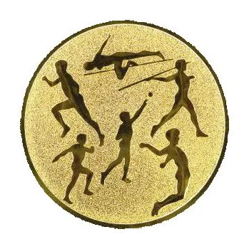 Cinkili Emblém CE006 atletika Velikost: 2,5 cm, Barva: Zlato
