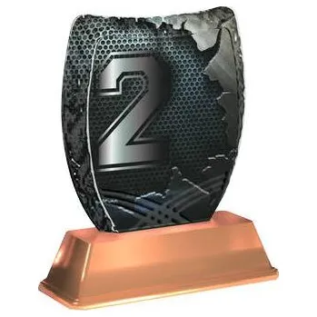 Cinkili Akrylátová trofej ACE2002M46 2.Místo Označení: B, Výška: 16 cm