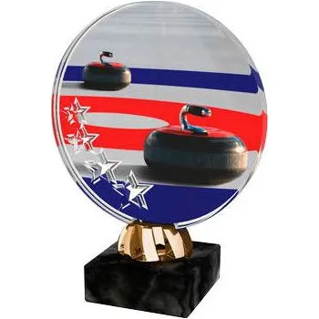 Cinkili Akrylátová trofej CACL2103M22 Curling Označení: C, Výška: 13 cm