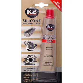 Tmel K2 Silikonový tmel červený +350° C 85g