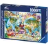Puzzle Ravensburger Disney Mapa světa 1000 dílků