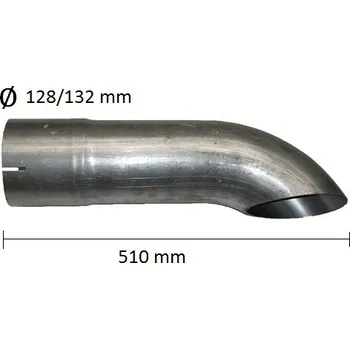 Tlumič výfuku Trubka výfuku DAF 95 XF (PR 61.314-1)
