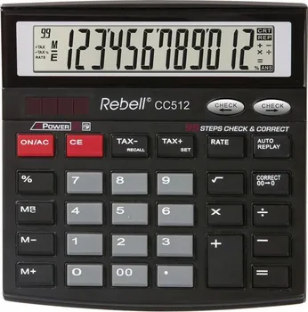 Kalkulačka Rebell CC512 černá
