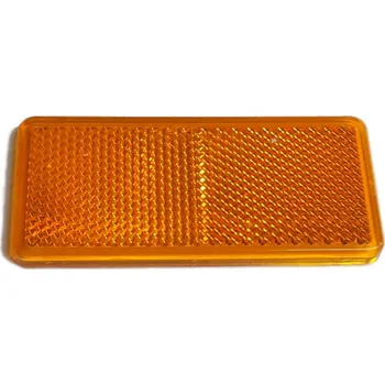 Příslušenství osvětlení automobilu Odrazka 90x40 mm oranžová samolepící
