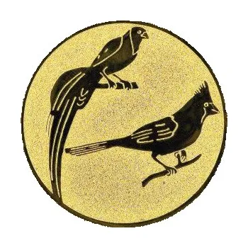 Cinkili Emblém CE104 ptáci Velikost: 2,5 cm, Barva: Bronz