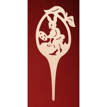 Vánoční dekorace Zápich vejce - Kluk paleta (10cm)