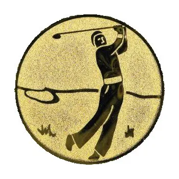 Cinkili Emblém CE109 golf Velikost: 2,5 cm, Barva: Stříbro