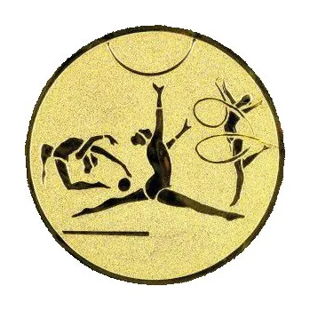 Cinkili Emblém CE141 gymnastika Velikost: 2,5 cm, Barva: Zlato
