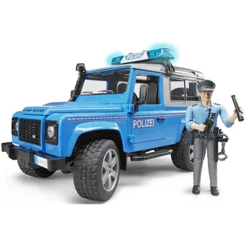 autíčko Recenze Bruder 02597 Land Rover policie s figurkou 1:16