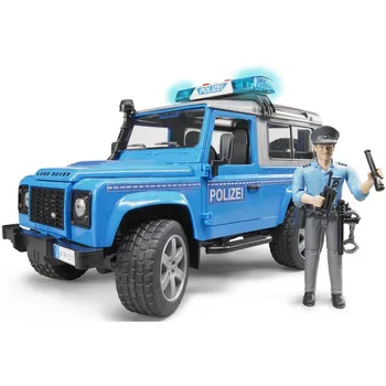 Bruder 02597 Land Rover policie s figurkou 1:16