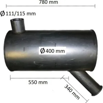 Tlumič výfuku Tlumič výfuku Iveco EuroTech MP (PR 64.01-3)