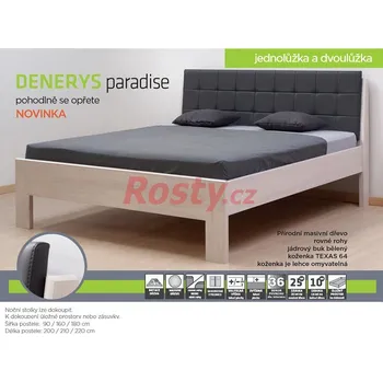 Ložnice BMB POSTEL Z MASIVU DENERYS PARADISE 140x200cm