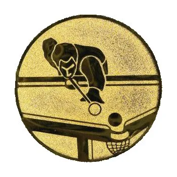 Cinkili Emblém CE054 billiard Velikost: 2,5 cm, Barva: Zlato