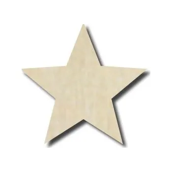 Vánoční ozdoba Pelisport výřez Hvězda 20 x 19 mm - 15ks v balení