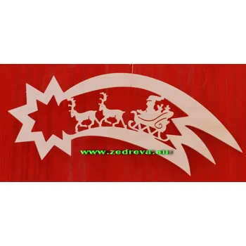 Vánoční dekorace Ozdoba velká - Kometa