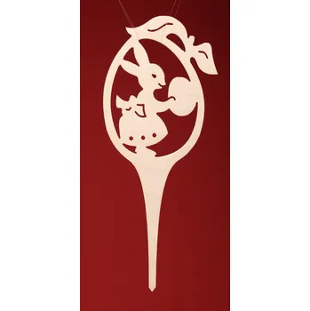 Vánoční dekorace Zápich vejce - Holka vejce (10cm)