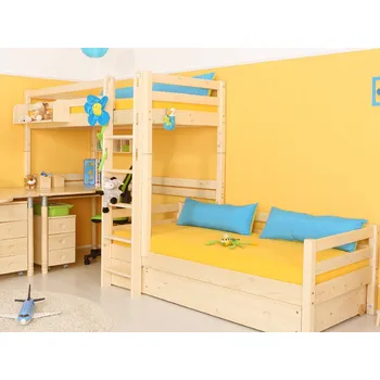 Přídavná noha 845mm Domestav D952 Materiál: Smrk, Povrchová úprava: Přírodní provedení