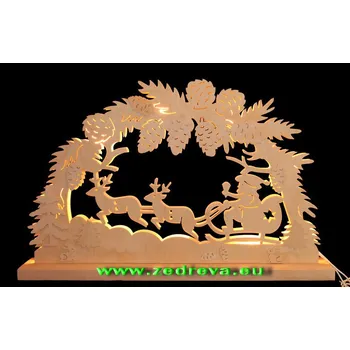 Vánoční dekorace Oblouk - Šiškový