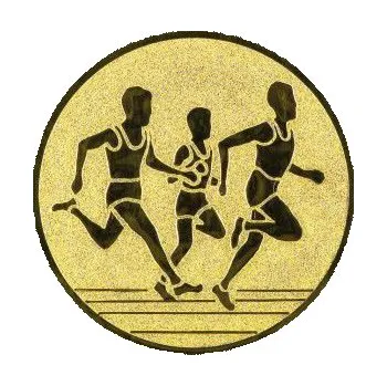 Cinkili Emblém CE027 běh Velikost: 2,5 cm, Barva: Stříbro