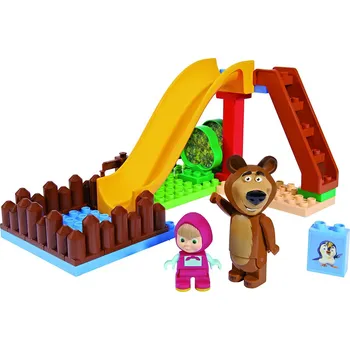 ostatní stavebnice Big Maxi PlayBig Bloxx Máša a medvěd Pool Fun