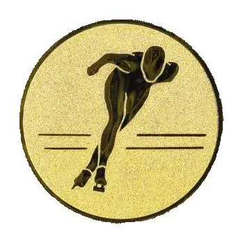 Cinkili Emblém CE098 krasobruslení Velikost: 2,5 cm, Barva: Bronz