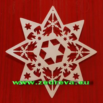 Vánoční dekorace Ozdoba velká - Hvězda