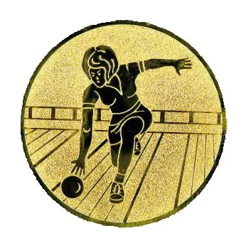 Cinkili Emblém CE156 bowling Velikost: 2,5 cm, Barva: Zlato