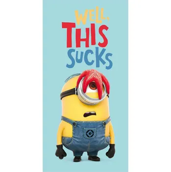 Euroswan Mimoni Star modrá Osuška 70 x 140 cm