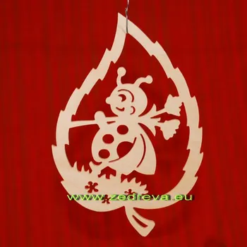 Lístek - beruška (18cm)