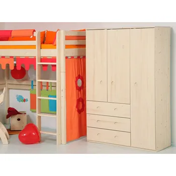 Knihovna Šatní kombinovaná-velká Domestav D514 Materiál: Buk cink, Povrchová úprava: Přírodní provedení