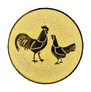 Cinkili Emblém CE051 slepice Velikost: 2,5 cm, Barva: Zlato