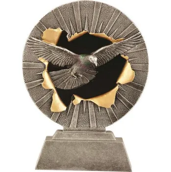 Cinkili Trofej plaketa CRF2215 holub Výška 18cm